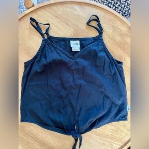 The North Face Women’s Hemp Tie Front Tank Top Adjustable Straps S boho airy
